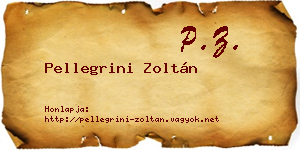 Pellegrini Zoltán névjegykártya