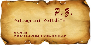 Pellegrini Zoltán névjegykártya