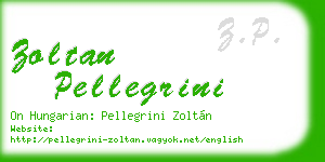 zoltan pellegrini business card